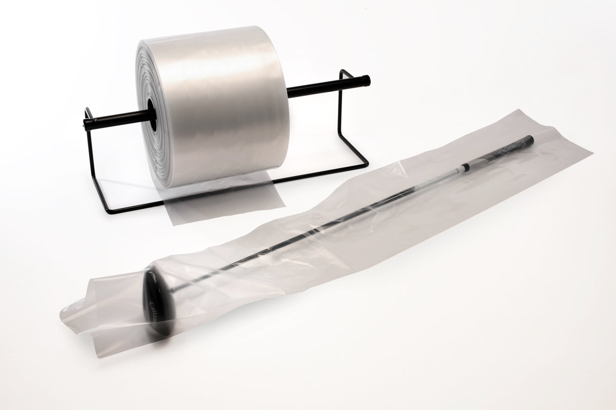 Clear Poly Tubing 8 x 3000 ft x 2 Mil Roll:3000