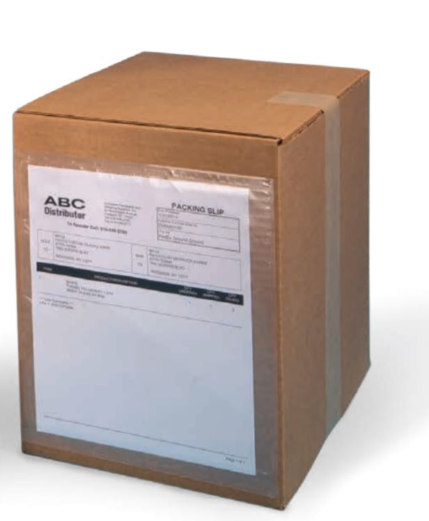 Clear Packing List Envelopes 4.5 x 6 White Back/Clear Front Case:1000