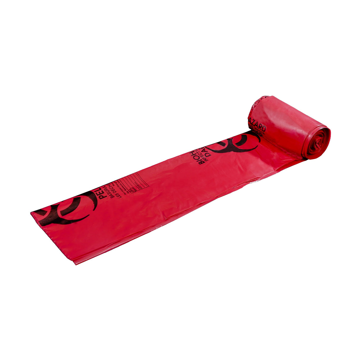 12 - 16 Gallon Value 24 x 32 Red Biohazard Bags 1.25 mil Case:250