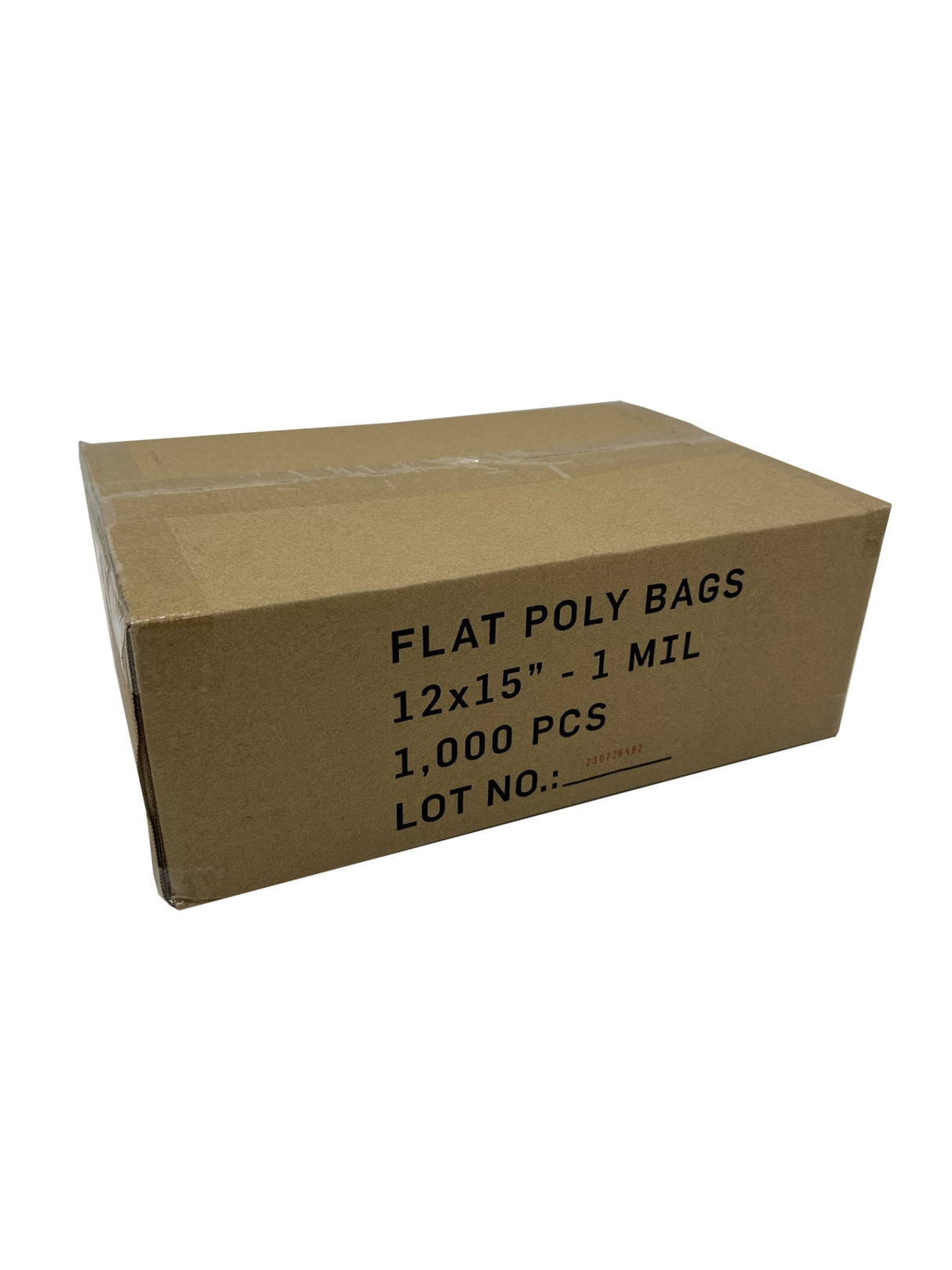 VALUE Clear Lay Flat Poly Plastic Bags 15 x 18 x 1 Mil Case:1000