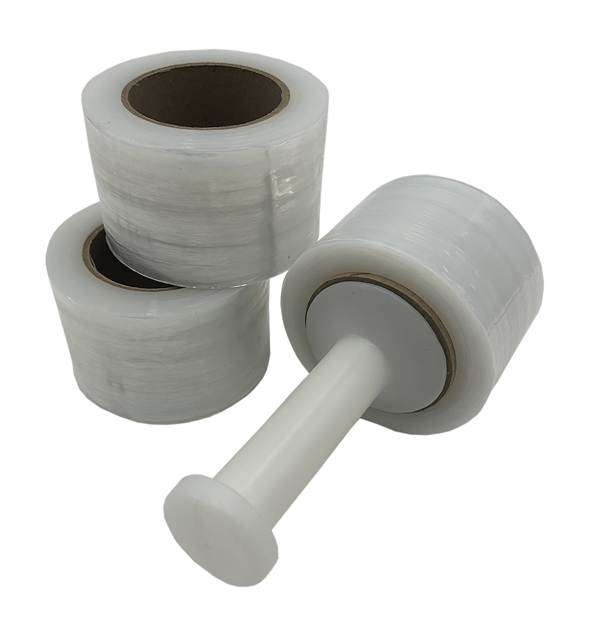 VALUE Hand Bundling Stretch Wrap Rolls 3" x 1000' 80 gauge Mini Banding Stretch Film Roll:18