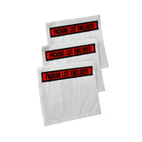 Packing List Enclosed Envelopes Orange Panel Face 7 x 5.5 White Back/Clear Front w/Print Case:1000