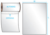 Clear Pre Opened AutoBags on Roll 5 x 7 x 3 Mil Roll:1250