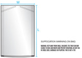 Clear Dry Cleaning Garment Bags on a Roll 21 x 4 x 72 x 0.6 Mil Roll:270