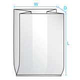 Clear Gusseted Poly Bags 16 x 12 x 30 x 1.5 Mil (12 in gusset) Case:500