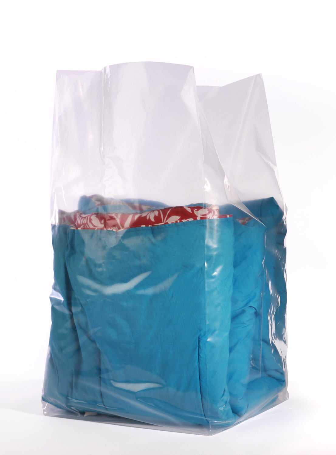 Clear Poly Gusseted Bags on Roll 24 x 20 x 48 x 1.5 Mil (20 in gusset) Roll:200