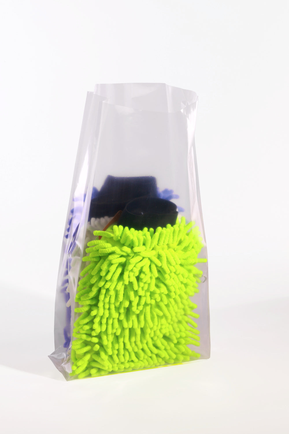 Clear Poly Gusseted Bags on Roll 15 x 9 x 24 x 1.5 Mil (9 in gusset) Roll:500