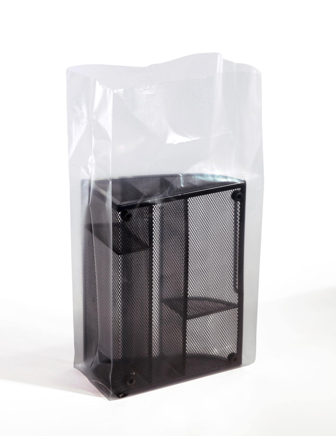 Clear Gusseted Poly Bags 10 x 6 x 20 x 3 Mil (6 in gusset) Case:500