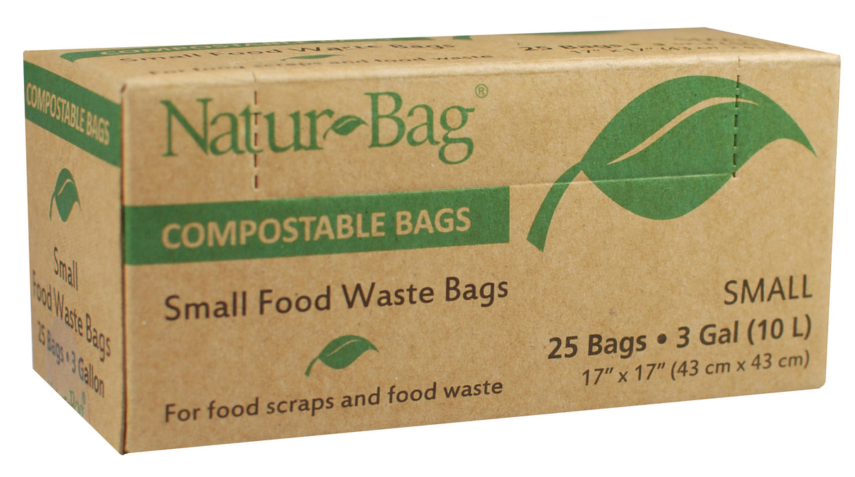 3 Gallon Compostable Trash Bags 0.65 Mil, 16"W x 17"H, 600 /case NT1075-RTL-00004