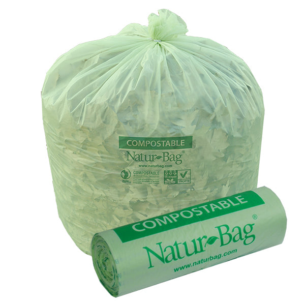3 Gallon Compostable Trash Bags 0.65 Mil, 16"W x 17"H, 500 /case NT1025-X-00009