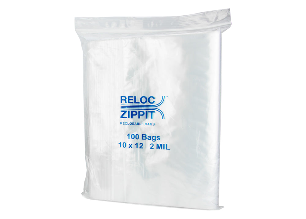 VALUE Zip Reclosable Lock Bags 10 x 12 x 2 Mil Case:1000 Size:1 Gallon