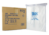 VALUE Zip Reclosable Lock Bags 12 x 15 x 2 Mil Case:1000