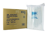 VALUE Zip Reclosable Lock Bags 13 x 15 x 2 Mil Case:1000 Size:2 Gallons