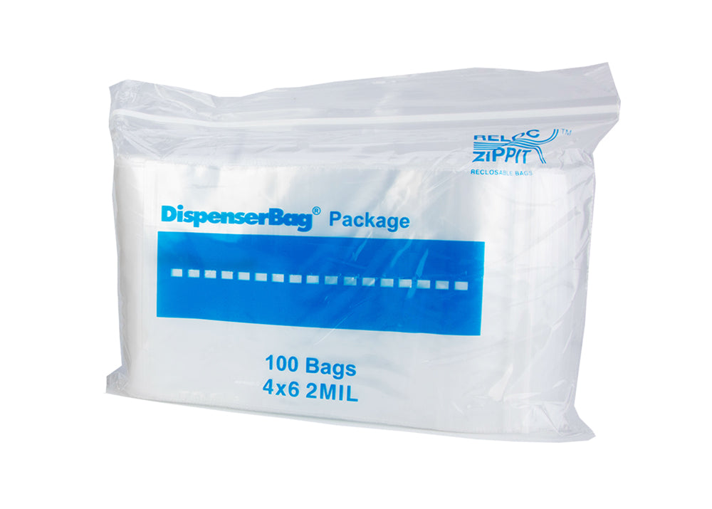 VALUE Zip Reclosable Lock Bags 4 x 6 x 2 Mil Case:1000