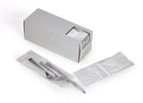 Clear Silverware Bags Dispenser Box 3.75 x 10 x 0.6 Mil 1.75 in Flip Top Case:2000