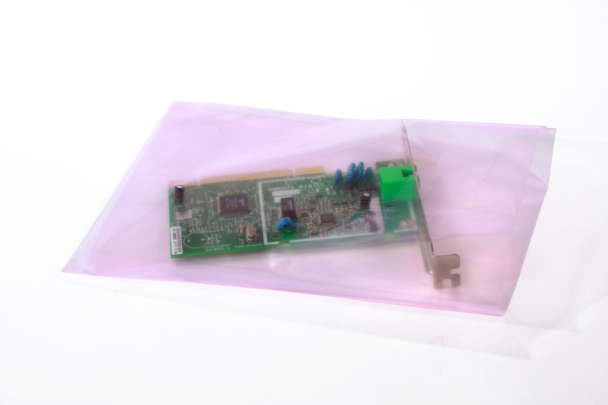 Pink Antistatic Bags Amine-free 18 x 24 x 2 Mil Case:500