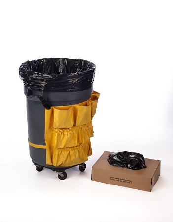 55-60 Gallon Black Trash Bags 38x58 1 Mil 100 Bags