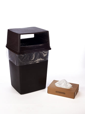 55-60 Gallon Clear Trash Bags 38x60 14 Micron 200 Bags