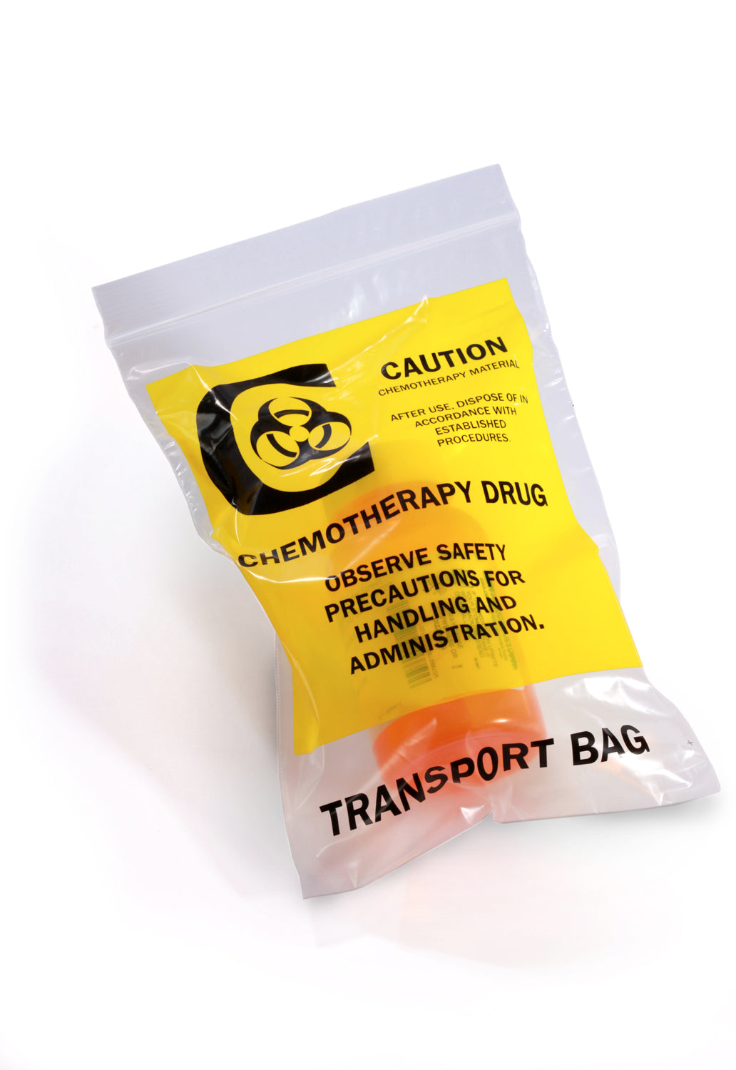 9 x 12 Reclosable Chemotherapy Transport Bags 4 Mil Case:1000