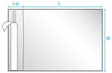 Clear Postal Approved Lip & Tape Mailing Bags 10 x 13 x 2 Mil Case:1000