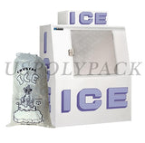 10 lb Ice Bags with Drawstring 11  x 19 x 1.4 mil Case:500