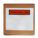 Packing List Envelopes Orange Invoice Enclosed Panel 4.5 x 5.5 White Back/Clear Front w/Print Case:1000