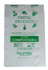 15x17 Compostable Produce Bags on a Roll 0.5 mil Case:1200 NT1075-X-00006