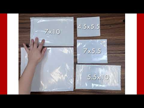 Clear Packing List Envelopes 7 x 10 White Back/Clear Front Case:1000