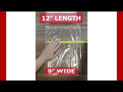 VALUE Zip Reclosable Lock Bags 9 x 12 x 2 Mil Case:1000