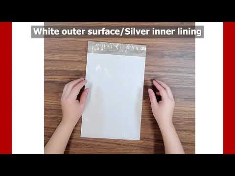 14.5 x 19 Poly Mailers Envelopes Shipping Bags White Perforated 2.5 mil SUB PACK:100