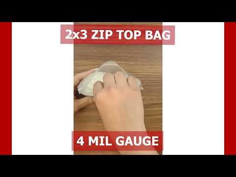VALUE Zip Reclosable Lock Bags 2 x 3 x 4 Mil Case:1000
