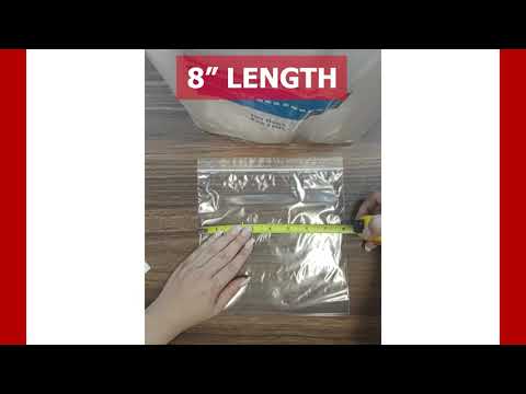 VALUE Zip Reclosable Lock Bags 8 x 8 x 2 Mil Case:1000 Size:Quart