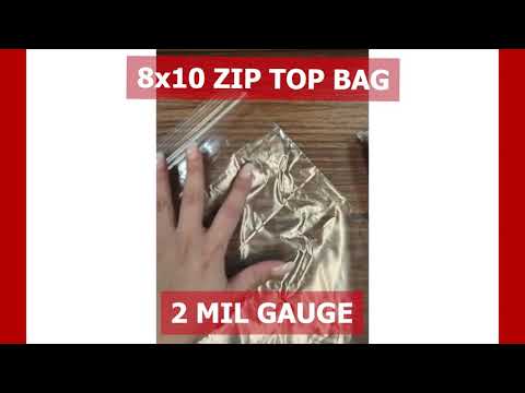 VALUE Zip Reclosable Lock Bags 8 x 10 x 2 Mil Case:1000 Size:1/2 Gallon