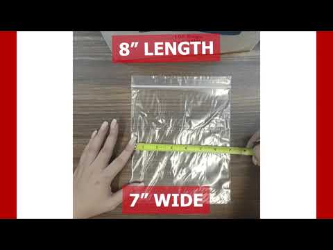VALUE Zip Reclosable Lock Bags 7 x 8 x 2 Mil Case:1000