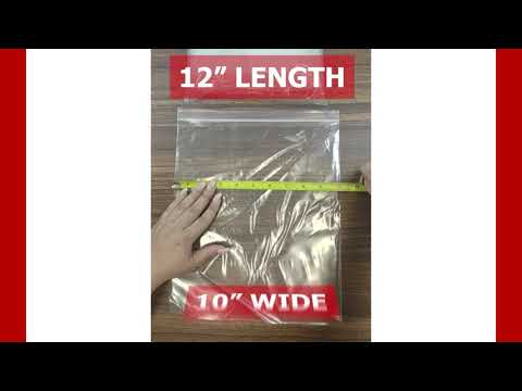 VALUE Zip Reclosable Lock Bags 10 x 12 x 2 Mil Case:1000 Size:1 Gallon