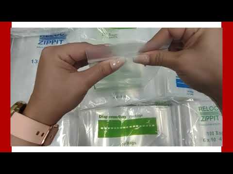 VALUE Zip Reclosable Lock Bags 5 x 8 x 4 Mil Case:1000