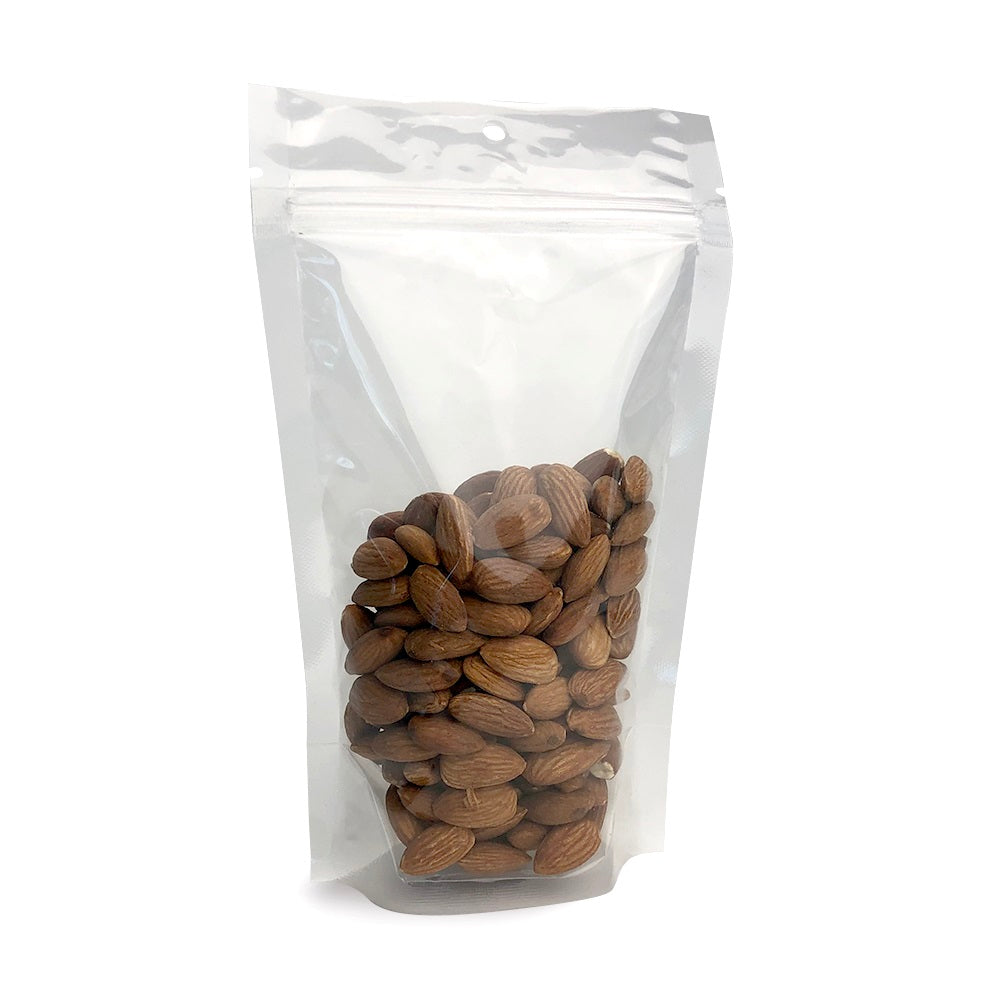 6" x 3.5" x 9.5" Clear Zip Lock Barrier Stand Up Pouches with Hang Holes 3 Mil 6-11 oz Case:1000