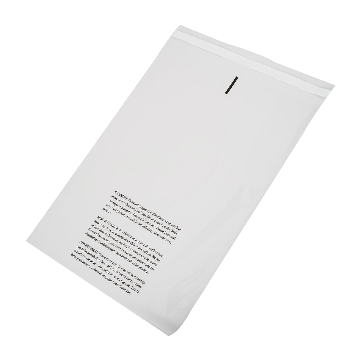 Suffocation Warning Poly Bags Self Seal 10 x 15" 1.5 Mil Pack:1000