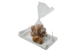 Clear Polyproplylene Wicketed Bags 9 x 13 x 1 Mil 4 in Bottom gusset, mounted 250 per 5 in wicket Case:1000